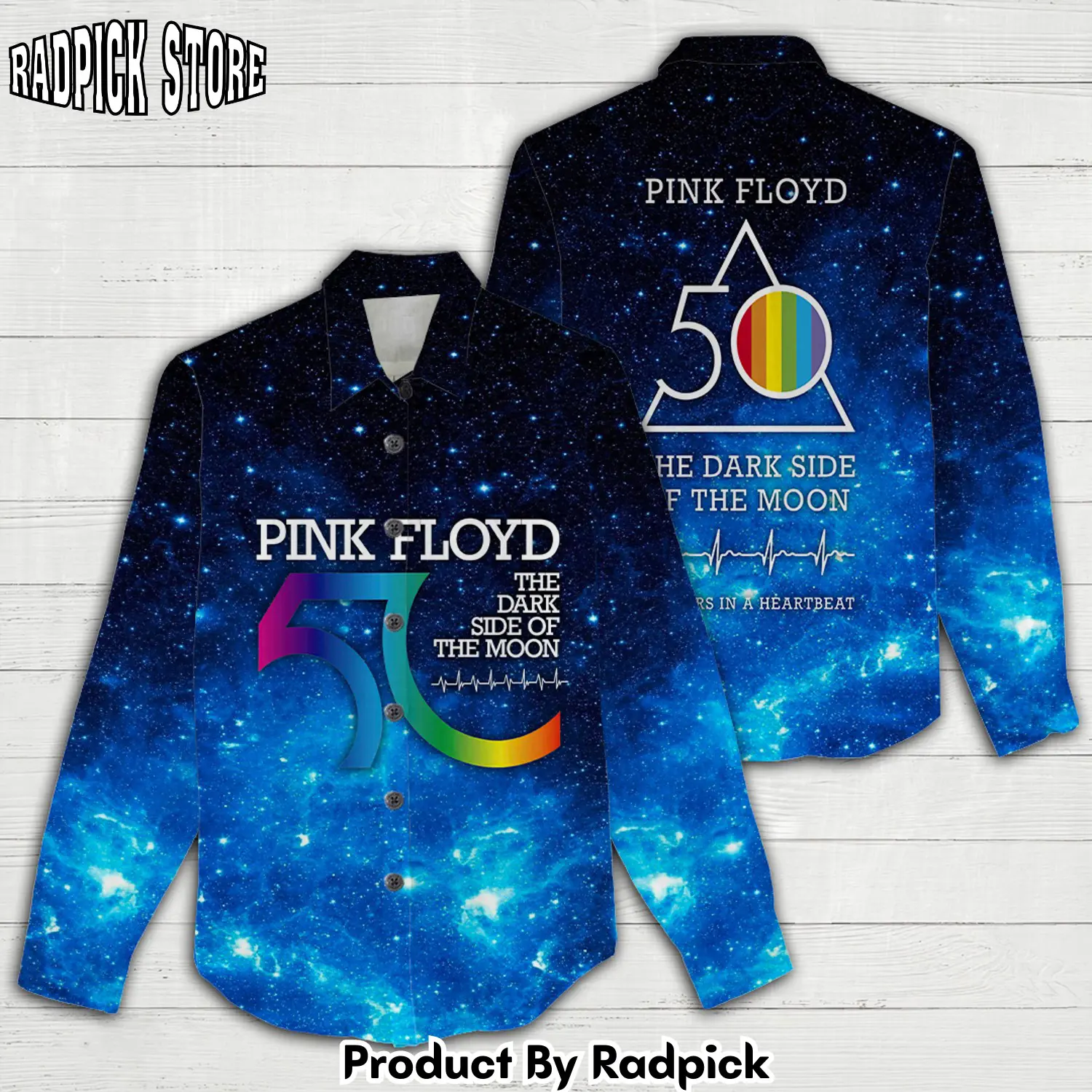 Radpick pink floyd 3d linen shirt rp662450